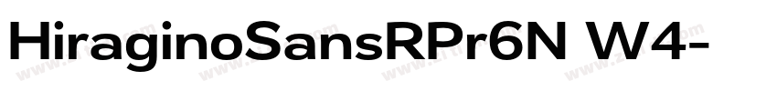 HiraginoSansRPr6N W4字体转换